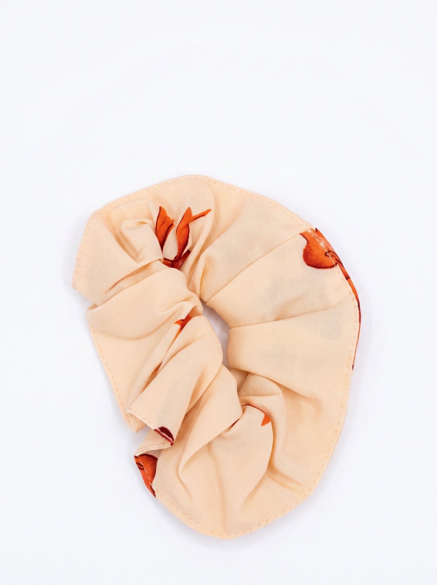Peach Bow Print Full Sleeve Linen PJ Set for Women - view 7