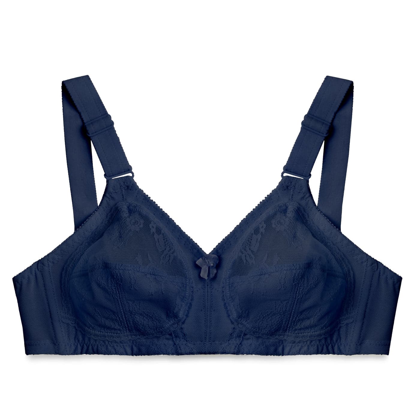 Blue Full Coverage Non Padded Cotton Bra for Women