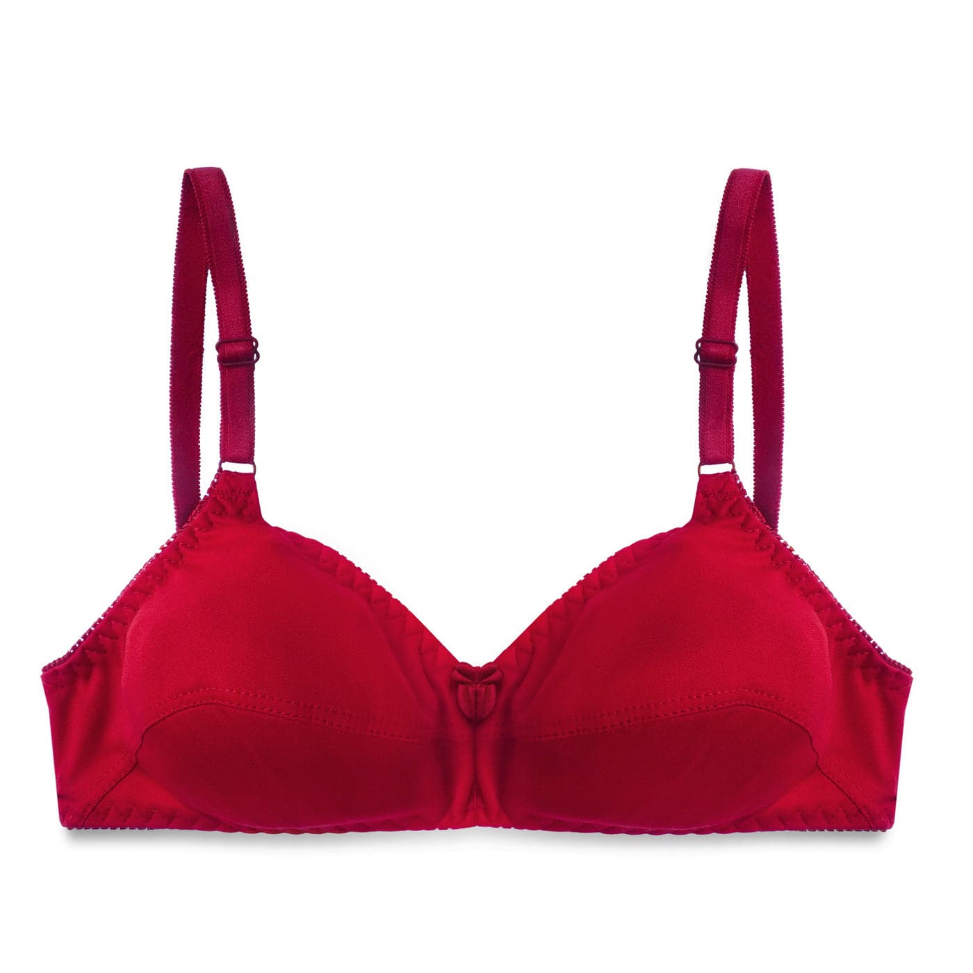 Maroon Seamless Non Padded Wireless Bra for Women