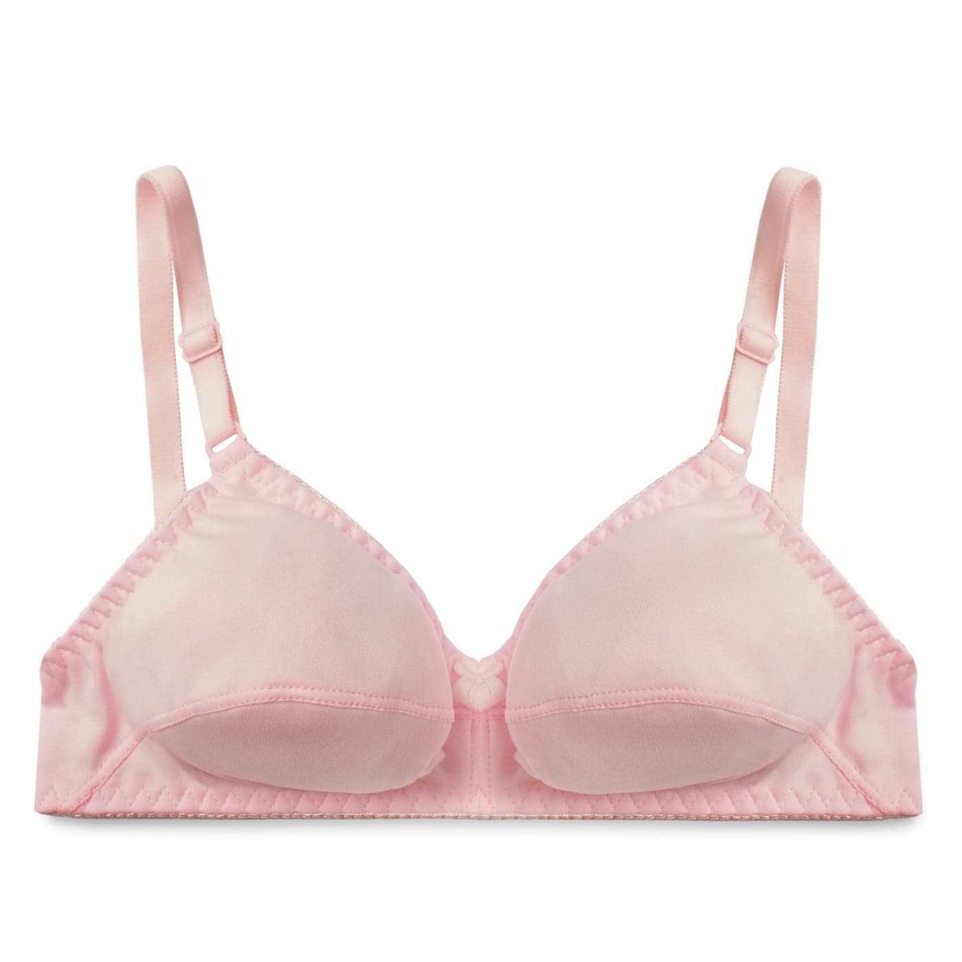 Pink Seamless Non Padded Wireless Bra for Women