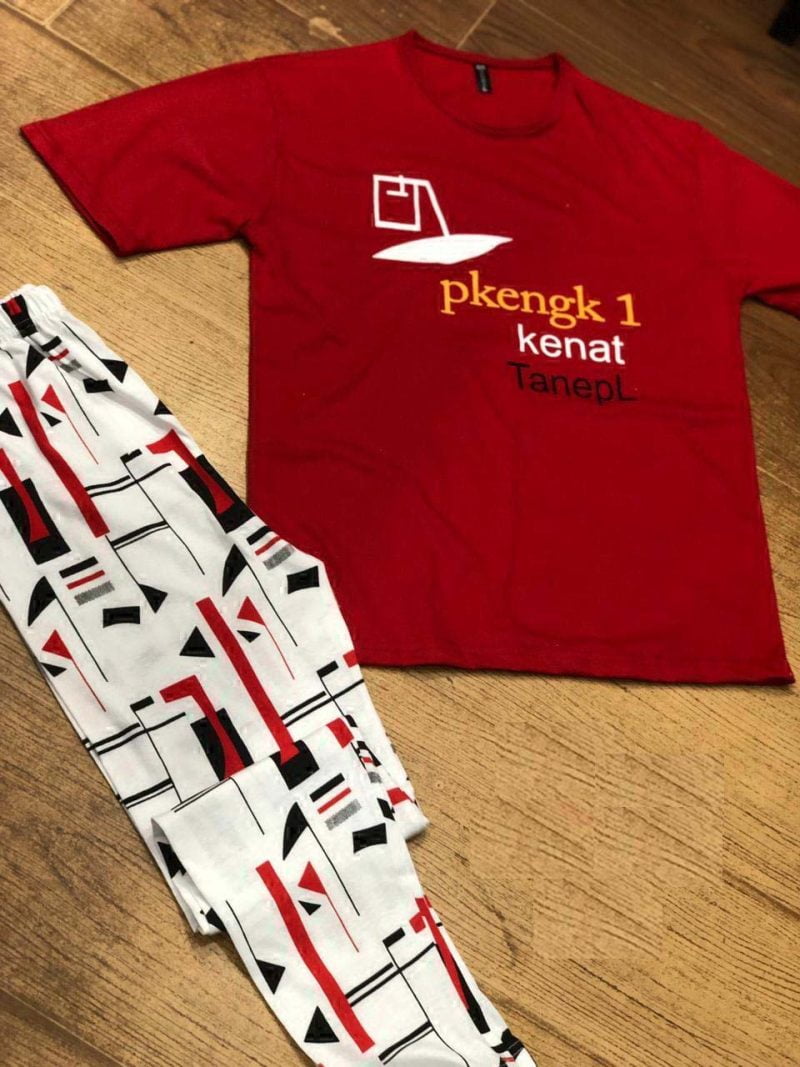 Emerce-PKENGK Printed PJ Suit - Red