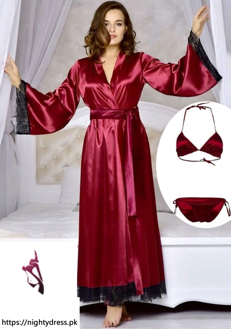 Buy Gorangani Women's Cotton Nighty/Nightwear/Night Dress/Sleepwear/Gown  Royal Red at Amazon.in