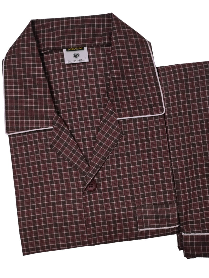 checked night suit for women by nightydress.pk