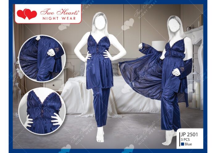 two hearts nightwear by nightydress.pk