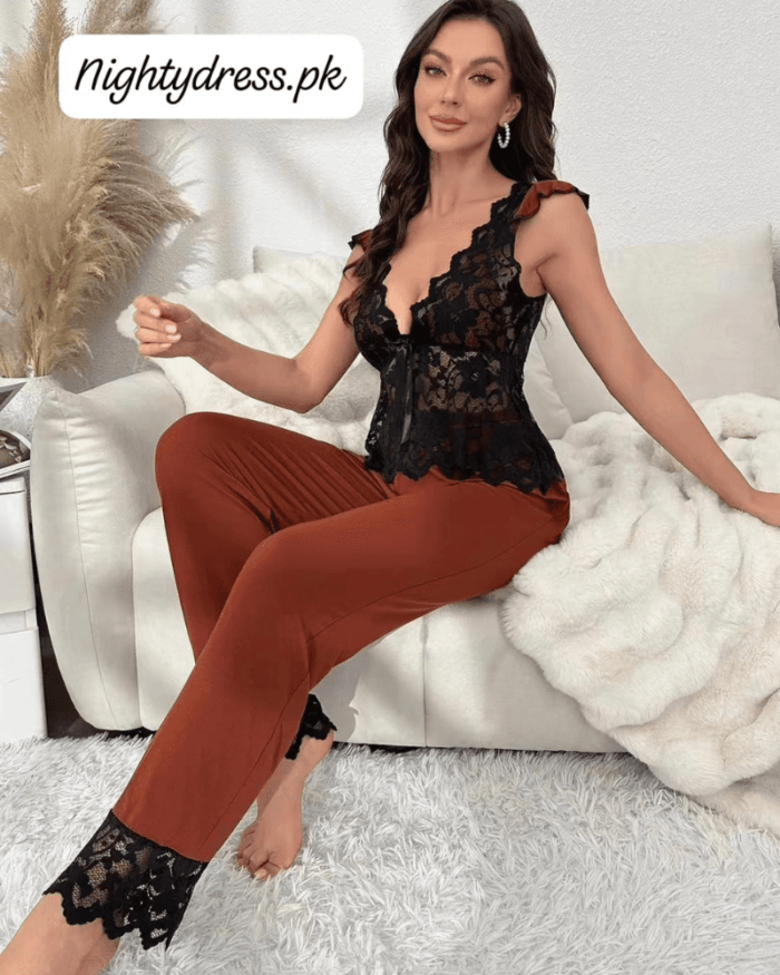 Ladies Sexy Imported Pajama Sets by nightydress.pk