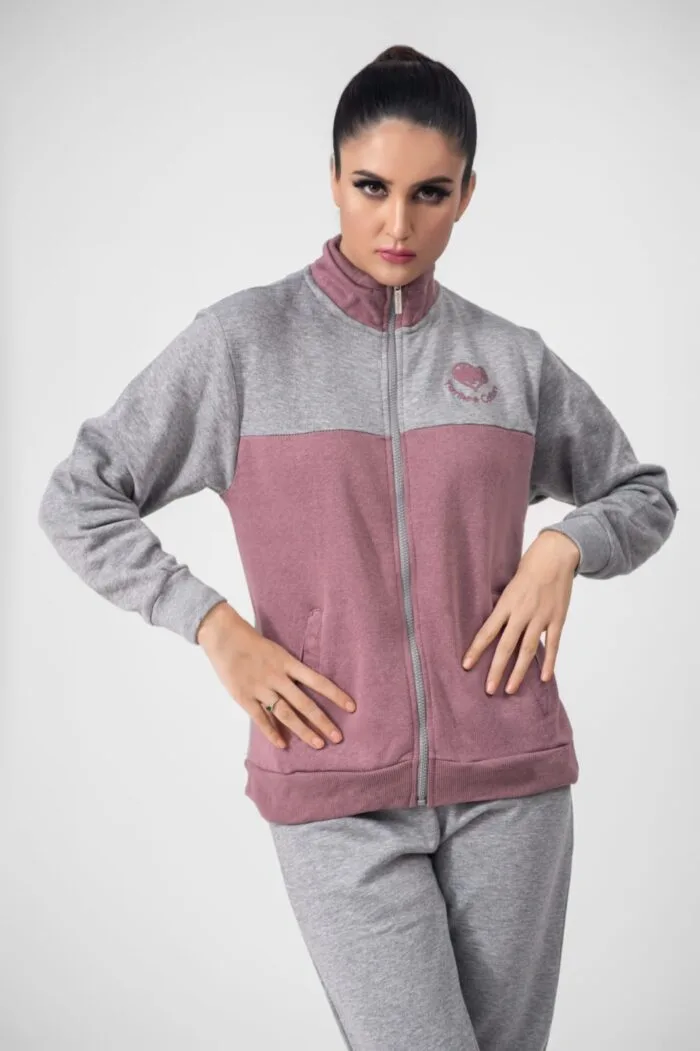 Zip-Up Track Suit For Women by nightydress.pk